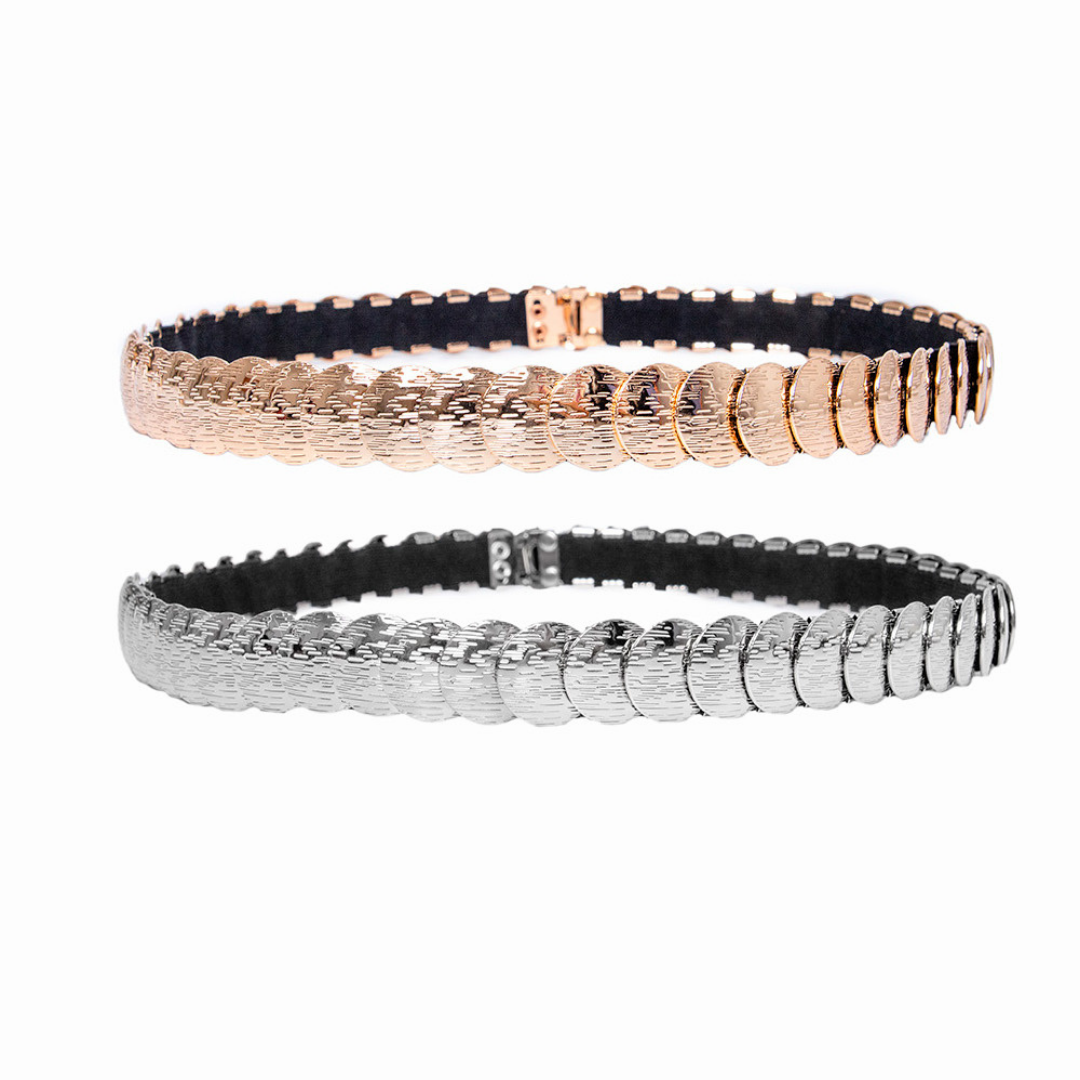 Cinto Elástico Aline Mini (Dourado com Moedas). Em até 4 x R$ 37,25. Sem Juros.