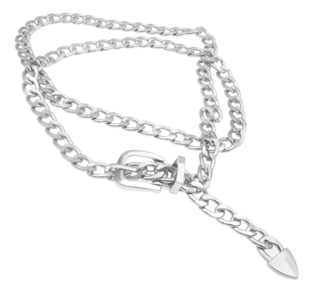 Cinto Corrente Adriana (Fivela Pequena Prata). Em até 4 x R$ 27,25. Sem Juros.