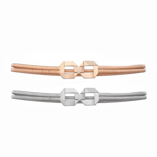 Cinto Marcela (Dourado de mola com fivela quadrada). Em até 4x 37,25.